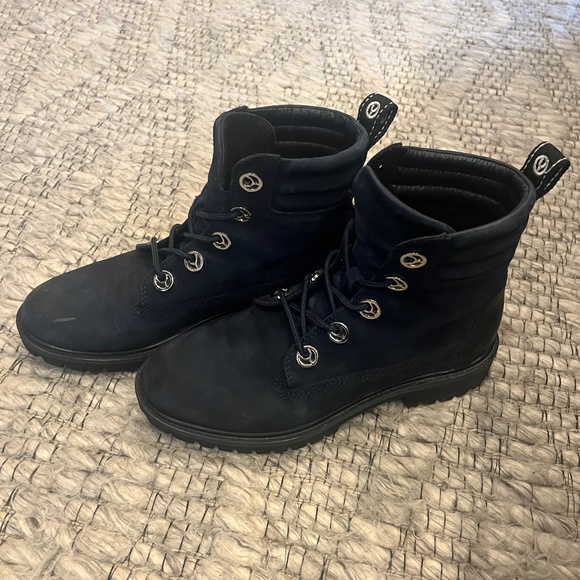 The Wishbone Collection Navy Boots Size 8 - Picture 1 of 5